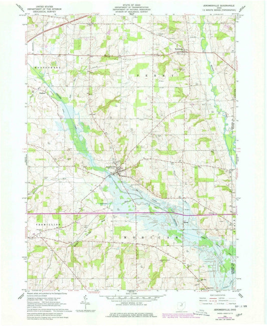 1961 Jeromesville, OH - Ohio - USGS Topographic Map
