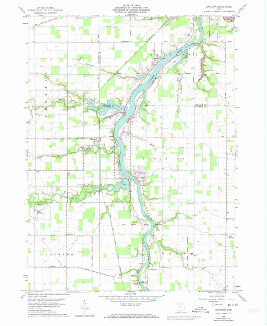1960 Junction, OH - Ohio - USGS Topographic Map