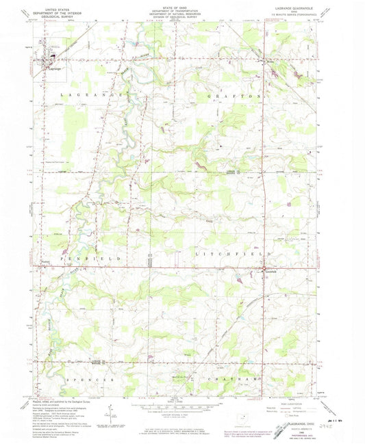 1960 Lagrange, OH - Ohio - USGS Topographic Map
