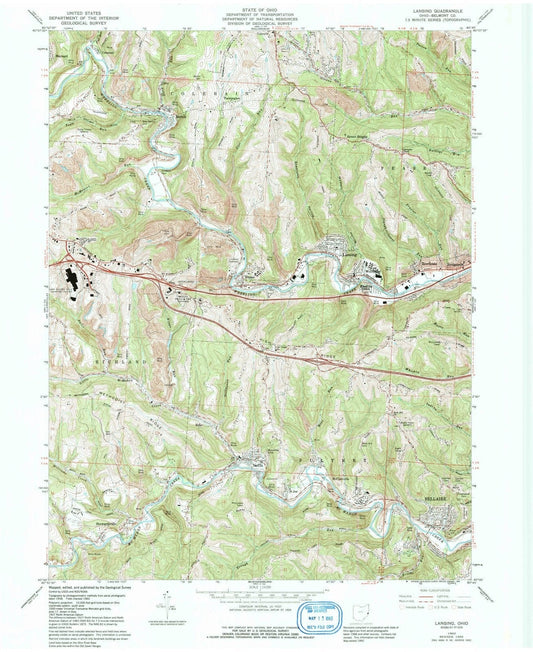 1960 Lansing, OH - Ohio - USGS Topographic Map