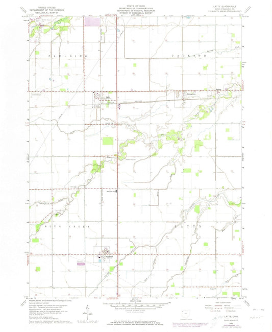 1960 Latty, OH - Ohio - USGS Topographic Map
