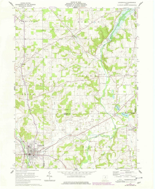 1961 Loudonville, OH - Ohio - USGS Topographic Map