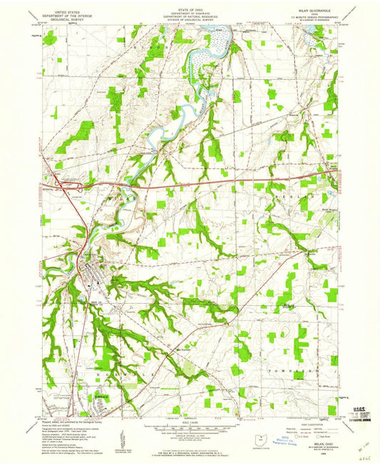 1959 Milan, OH - Ohio - USGS Topographic Map