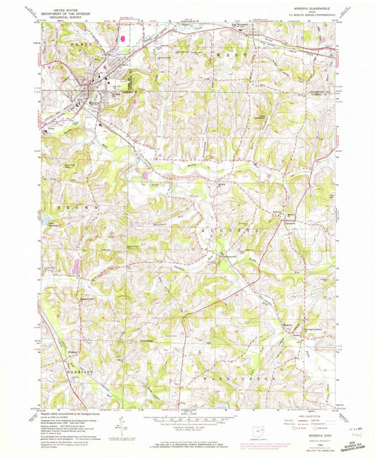 1960 Minerva, OH - Ohio - USGS Topographic Map