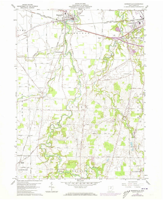 1960 Monroeville, OH - Ohio - USGS Topographic Map