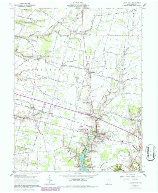 1960 Mount Orab, OH - Ohio - USGS Topographic Map
