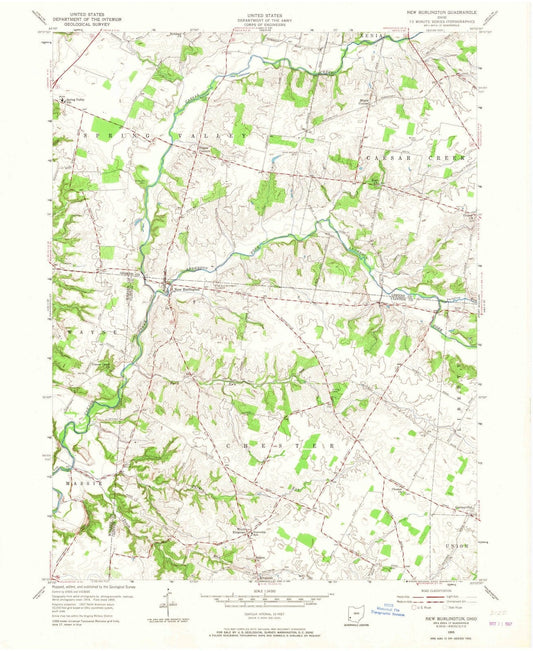 1955 New Burlington, OH - Ohio - USGS Topographic Map