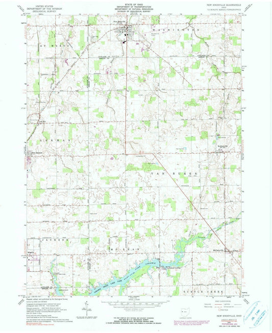 1961 New Knoxville, OH - Ohio - USGS Topographic Map