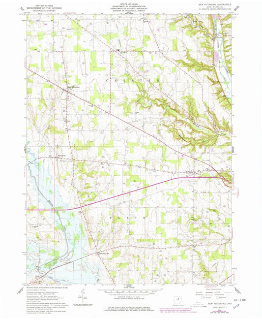 1961 New Pittsburg, OH - Ohio - USGS Topographic Map