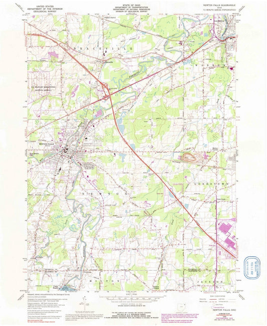 1959 Newton Falls, OH - Ohio - USGS Topographic Map