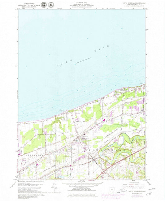1960 North Kingsville, OH - Ohio - USGS Topographic Map
