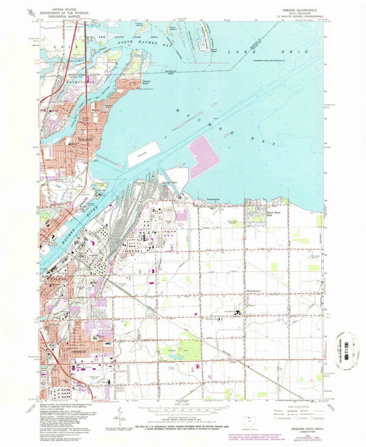 1965 Oregon, OH - Ohio - USGS Topographic Map