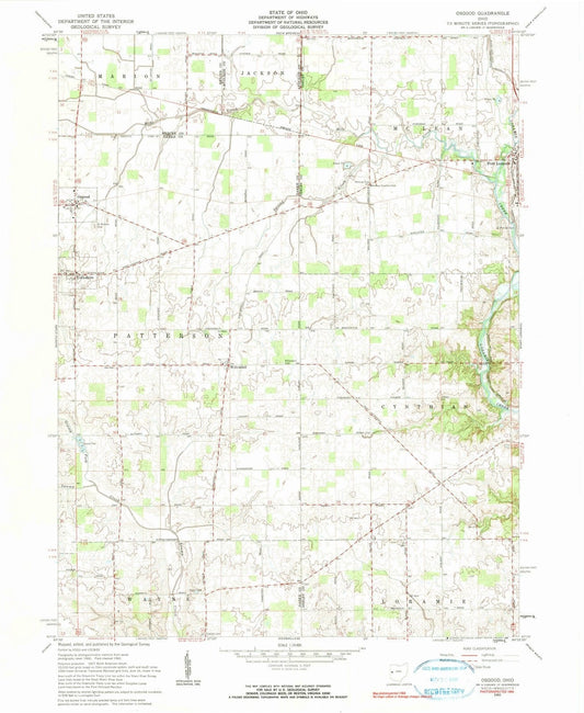 1961 Osgood, OH - Ohio - USGS Topographic Map