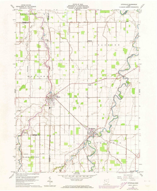 1960 Ottoville, OH - Ohio - USGS Topographic Map