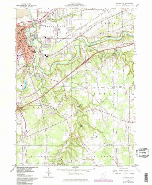 1960 Painesville, OH - Ohio - USGS Topographic Map