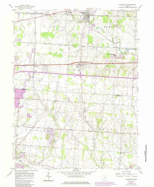 1958 Pataskala, OH - Ohio - USGS Topographic Map