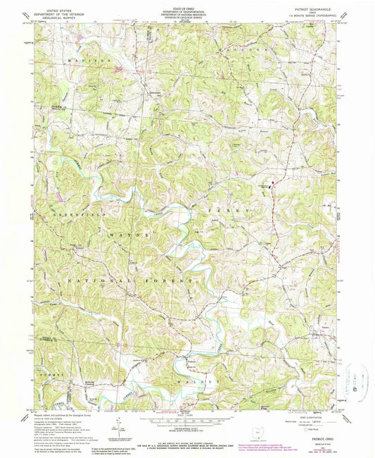 1961 Patriot, OH - Ohio - USGS Topographic Map