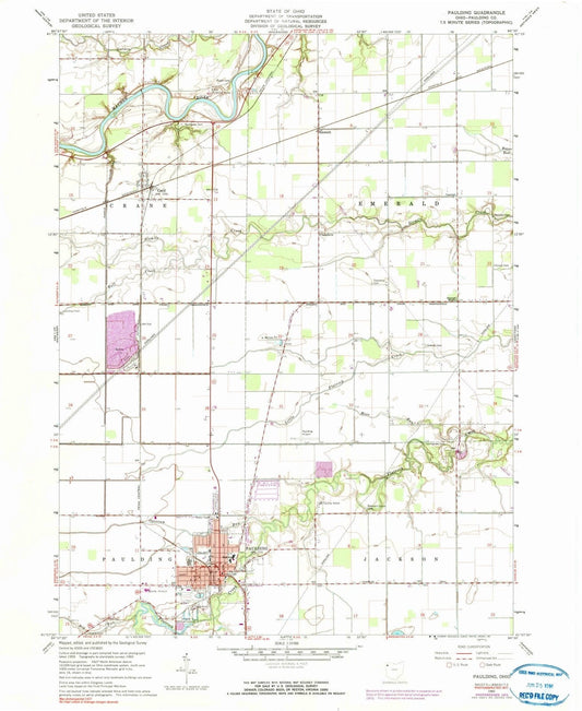 1960 Paulding, OH - Ohio - USGS Topographic Map
