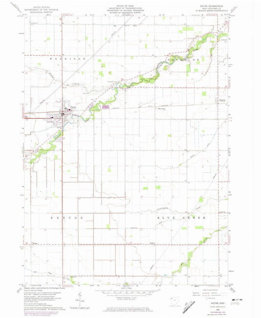 1960 Payne, OH - Ohio - USGS Topographic Map