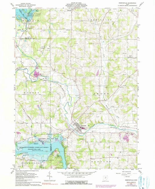 1961 Perrysville, OH - Ohio - USGS Topographic Map