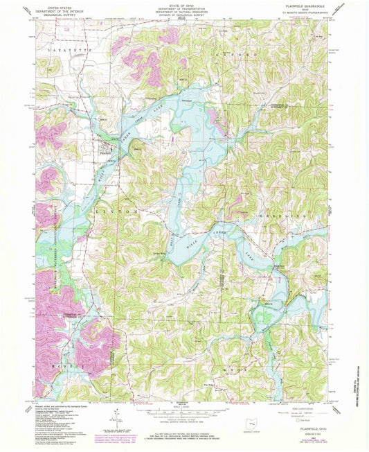 1962 Plainfield, OH - Ohio - USGS Topographic Map