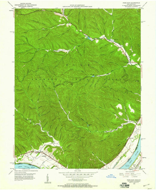 1949 Pond Run, OH - Ohio - USGS Topographic Map