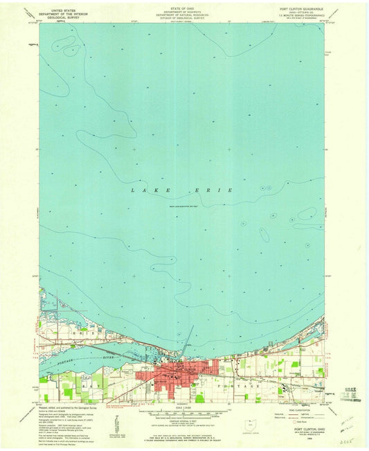 1959 Port Clinton, OH - Ohio - USGS Topographic Map