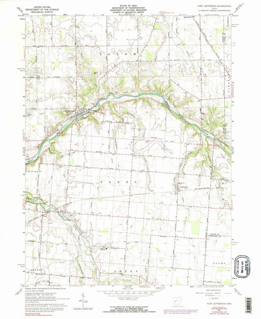 1961 Port Jefferson, OH - Ohio - USGS Topographic Map