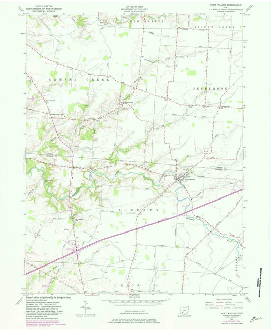 1955 Port William, OH - Ohio - USGS Topographic Map