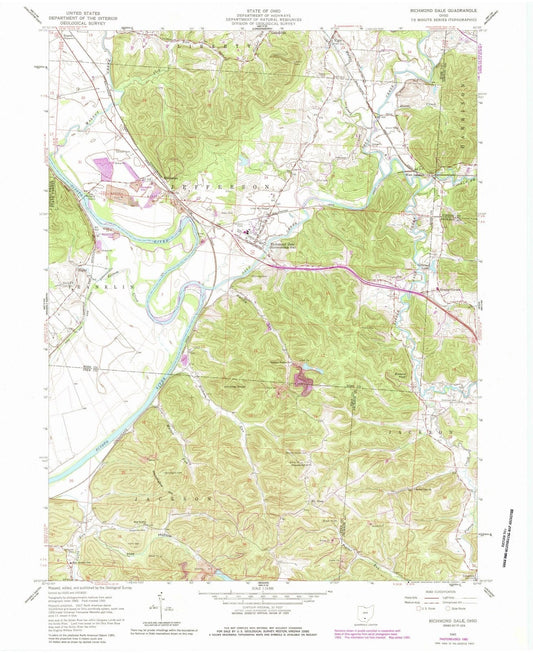 1961 Richmondale, OH - Ohio - USGS Topographic Map