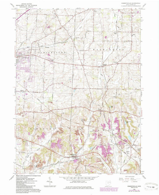 1960 Robertsville, OH - Ohio - USGS Topographic Map