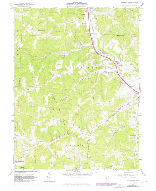 1961 Rockbridge, OH - Ohio - USGS Topographic Map