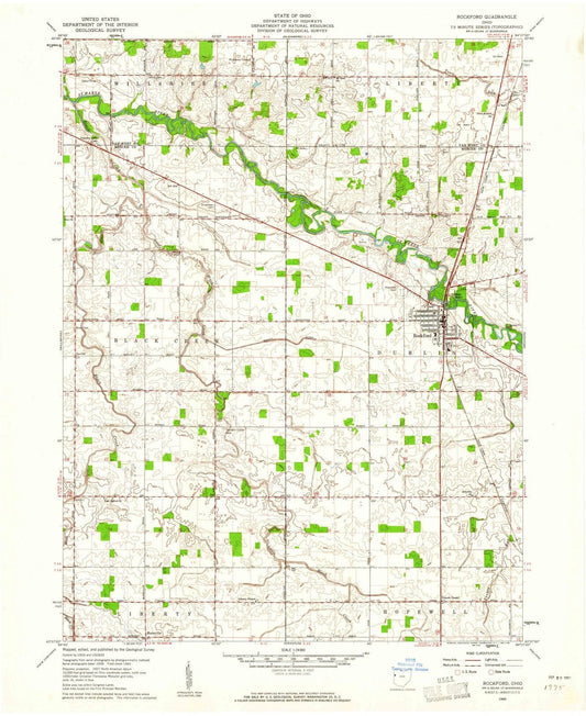 1960 Rockford, OH - Ohio - USGS Topographic Map