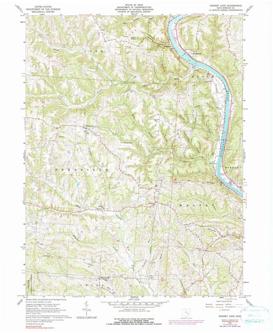 1961 Rokeby Lock, OH - Ohio - USGS Topographic Map