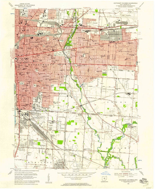 1955 Columbus, OH - Ohio - USGS Topographic Map