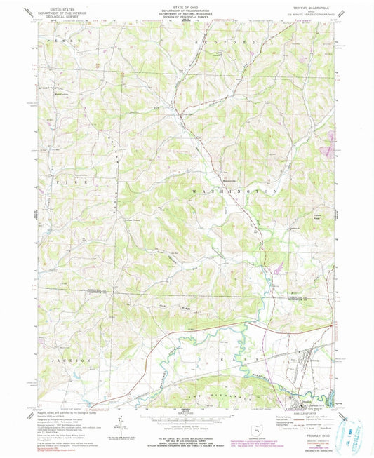 1962 Trinway, OH - Ohio - USGS Topographic Map