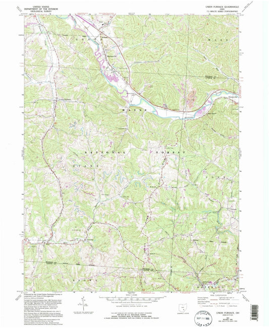 1961 Union, OH - Ohio - USGS Topographic Map
