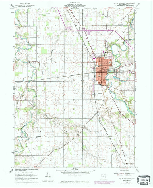 1960 Upper Sandusky, OH - Ohio - USGS Topographic Map