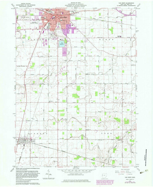 1960 Van Wert, OH - Ohio - USGS Topographic Map