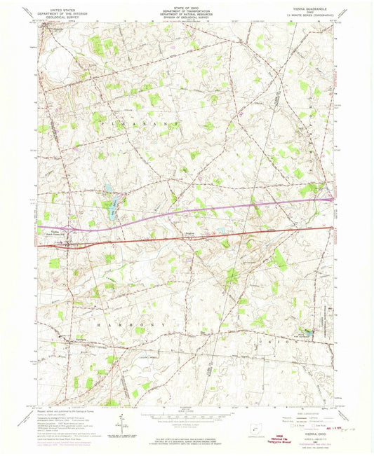 1961 Vienna, OH - Ohio - USGS Topographic Map