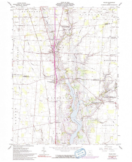 1961 Waldo, OH - Ohio - USGS Topographic Map