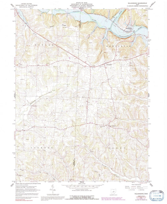 1961 Walhonding, OH - Ohio - USGS Topographic Map