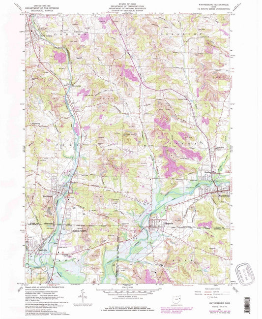 1961 Waynesburg, OH - Ohio - USGS Topographic Map