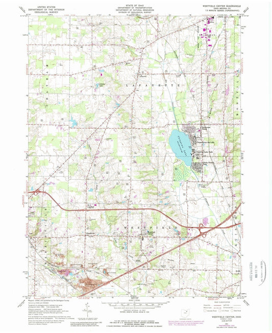 1961 Westfield Center, OH - Ohio - USGS Topographic Map