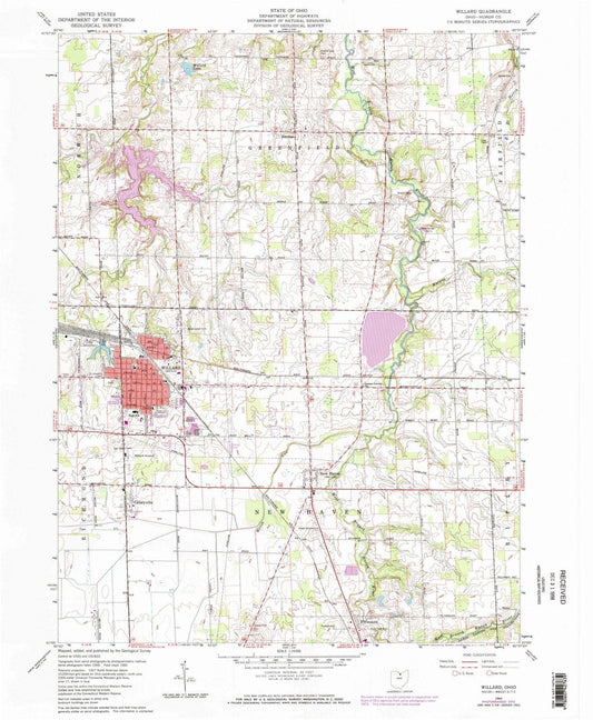 1960 Willard, OH - Ohio - USGS Topographic Map