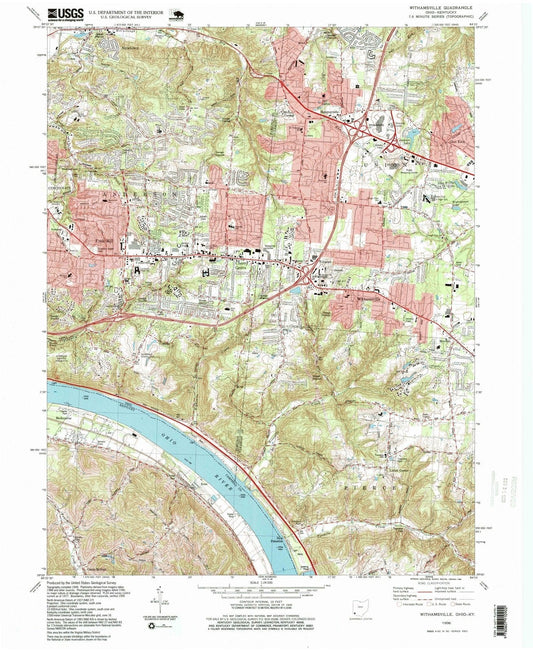 1996 Withamsvile, OH - Ohio - USGS Topographic Map