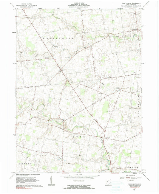 1961 York Center, OH - Ohio - USGS Topographic Map