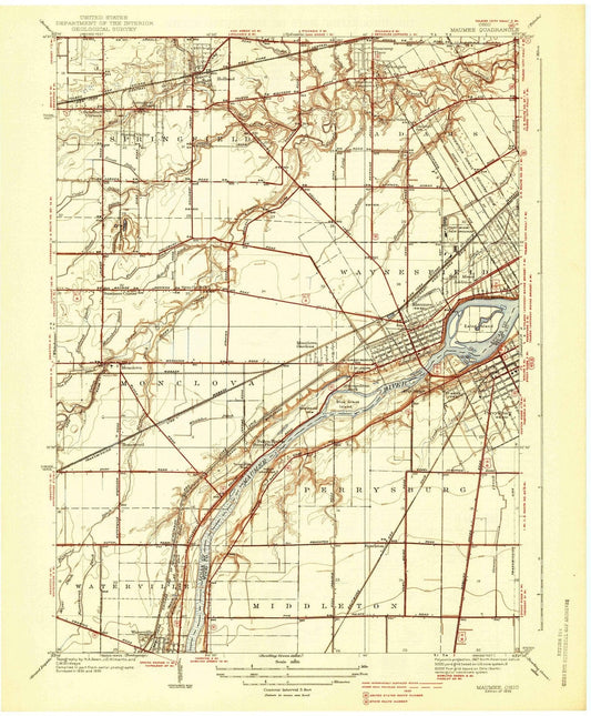 1938 Maumee, OH - Ohio - USGS Topographic Map