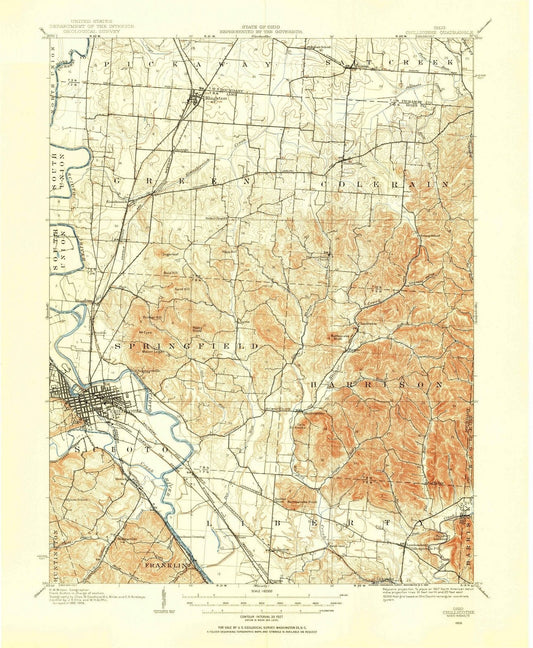 1906 Chillicothe, OH - Ohio - USGS Topographic Map