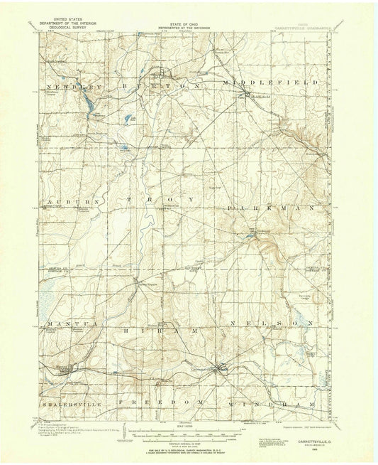 1905 Garrettsville, OH - Ohio - USGS Topographic Map